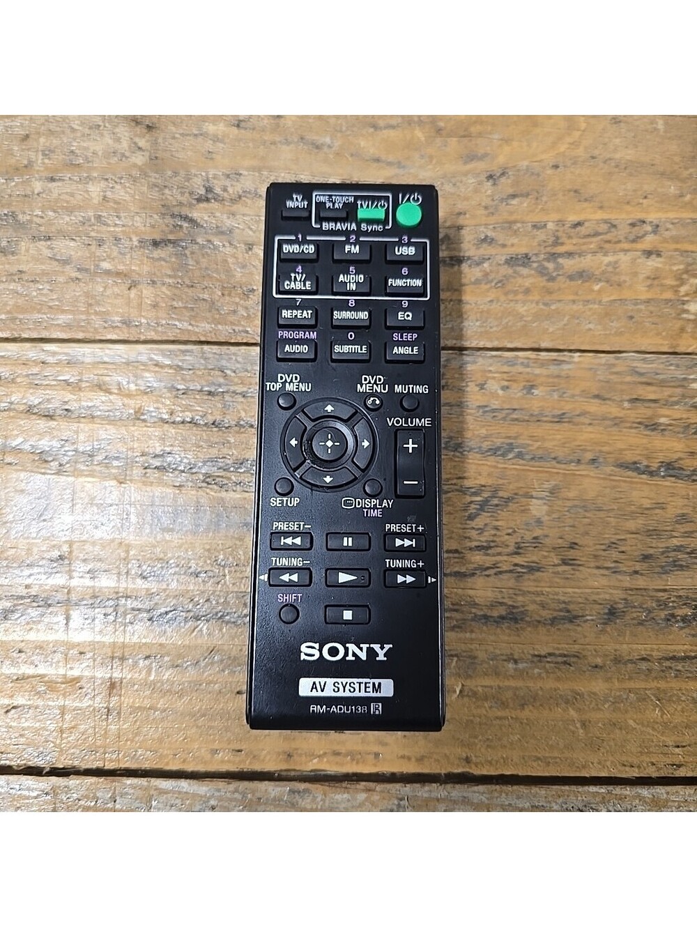 Sony RM-ADU138 AV System Remote Control Tested Works For DAV-TZ140, HBD-TZ130 3V